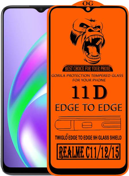 TWIGLO Edge To Edge Tempered Glass for REALME C12