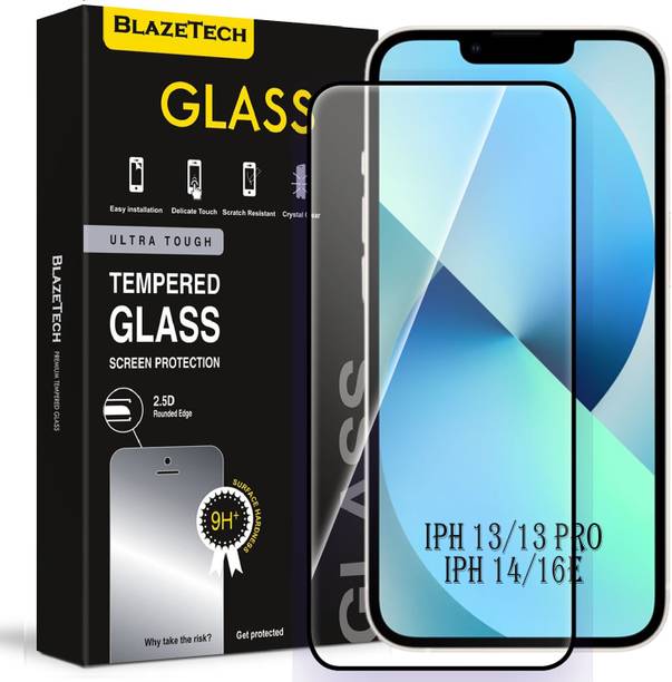 BlazeTech Edge To Edge Tempered Glass for Apple iPhone 13, Apple iPhone 13