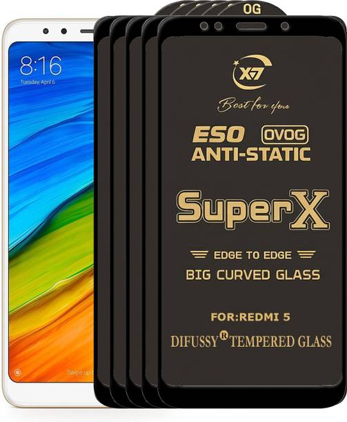 Difussy Edge To Edge Tempered Glass for Mi Redmi 5