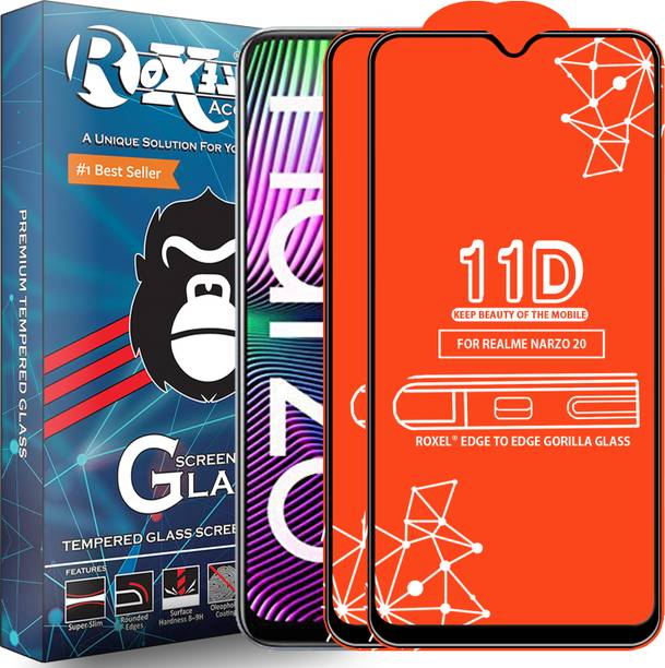 Roxel Edge To Edge Tempered Glass for Realme Narzo 20