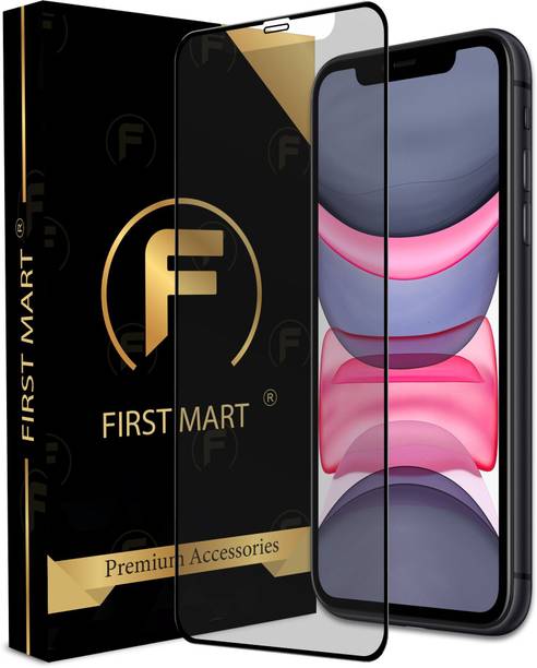 FIRST MART Edge To Edge Tempered Glass for iPhone 11, Apple iPhone 11, Apple iPhone XR, Matte Anti-Scratch Glass