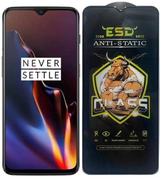 Resolute Edge To Edge Tempered Glass for OnePlus 6T, ESD Tempered Glass, ESD Screen Protector, Anti Static, Screen Protector