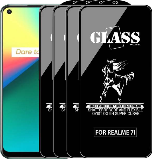 Qyist Edge To Edge Tempered Glass for REALME 7I