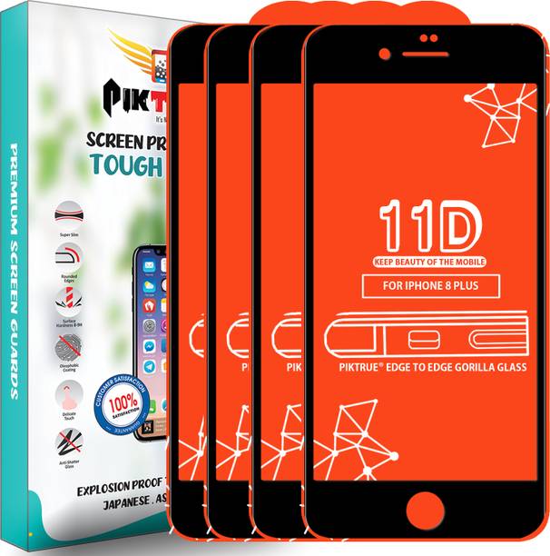 PikTrue Edge To Edge Tempered Glass for Apple iPhone 8 Plus