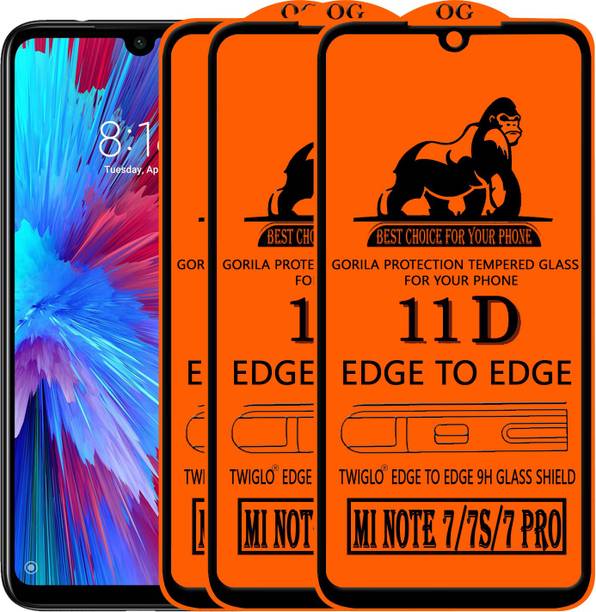 TWIGLO Edge To Edge Tempered Glass for REDMI NOTE 7