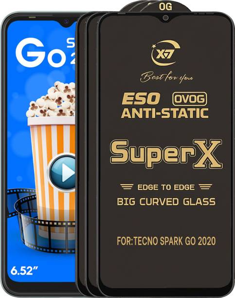 ANILUQ Edge To Edge Tempered Glass for TECNO SPARK GO 2020