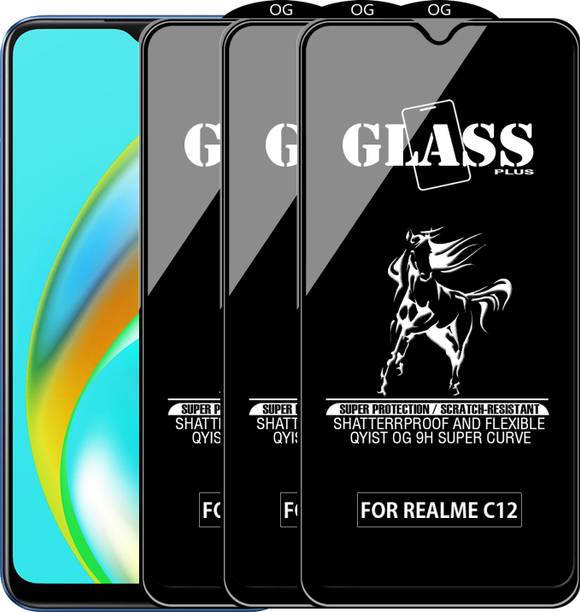 Qyist Edge To Edge Tempered Glass for REALME C12