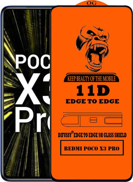 Difussy Edge To Edge Tempered Glass for REDMI POCO X3 PRO