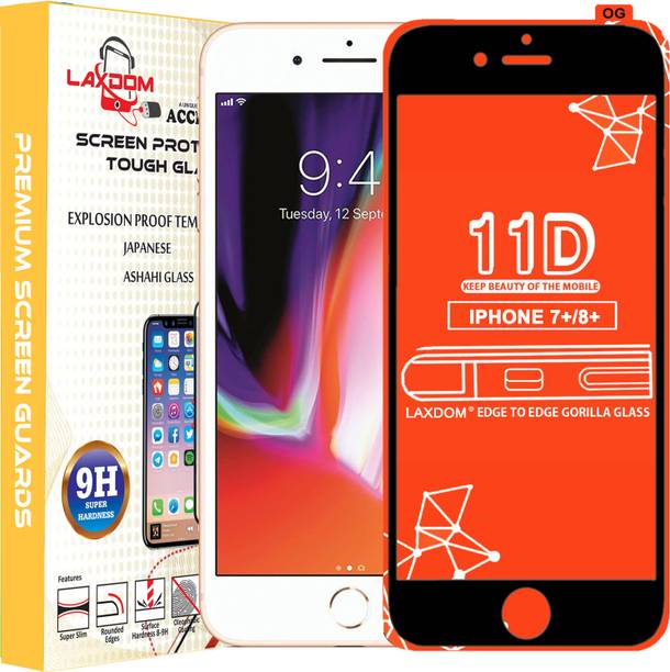 Laxdom Edge To Edge Tempered Glass for Apple iPhone 7 Plus