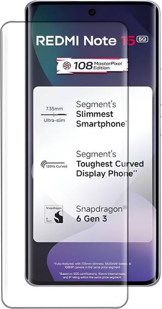 VAlight Edge To Edge Tempered Glass for REDMI Note 15 5G, MI Note 15 5G
