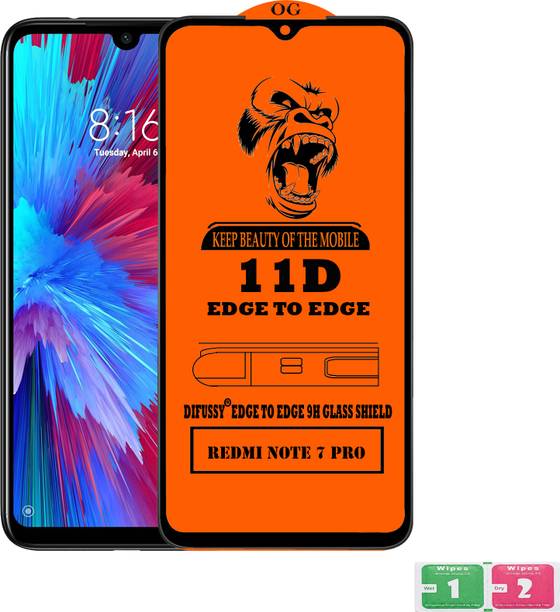 Difussy Edge To Edge Tempered Glass for REDMI NOTE 7 PRO