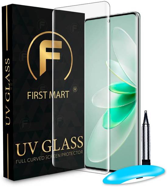 FIRST MART Edge To Edge Tempered Glass for Vivo V27 5G, Vivo V27, Vivo V27 Pro 5G, Vivo V27 Pro (6.78 Inch), (UV Glue Glass Protection)