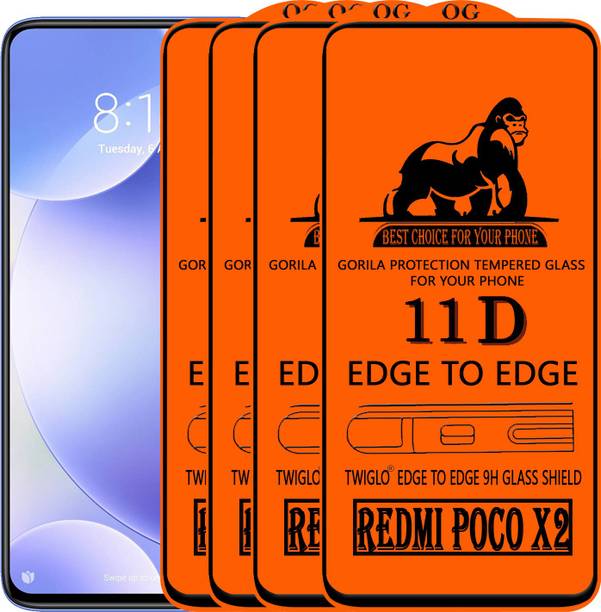 TWIGLO Edge To Edge Tempered Glass for REDMI POCO X2