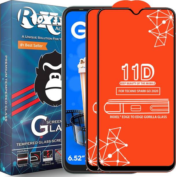 Roxel Edge To Edge Tempered Glass for Techno Spark Go 2020