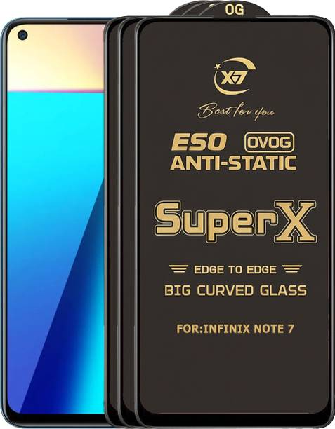 ANILUQ Edge To Edge Tempered Glass for INFINIX NOTE 7
