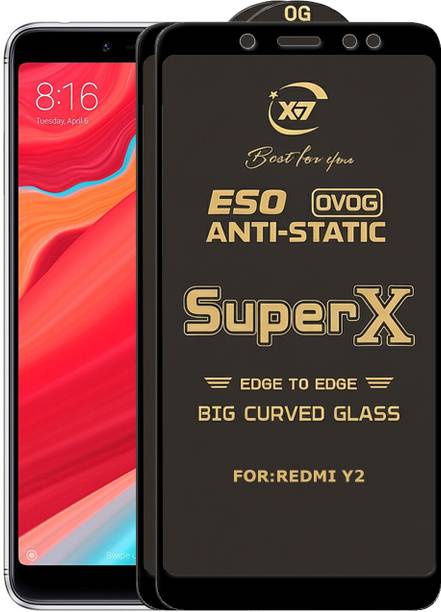 ANILUQ Edge To Edge Tempered Glass for Mi Redmi Y2