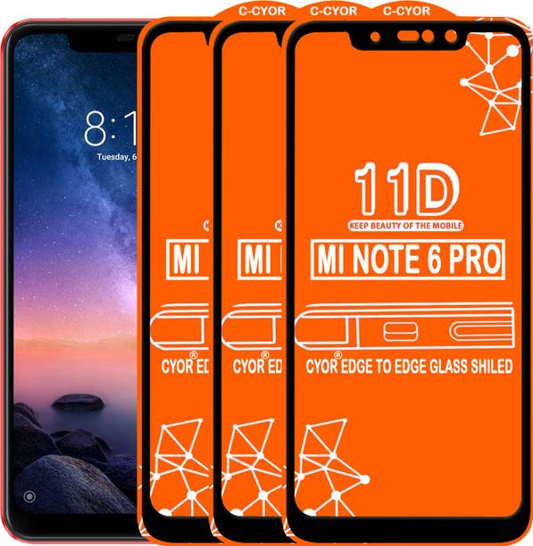 CYOR Edge To Edge Tempered Glass for Mi Redmi Note 6 Pro