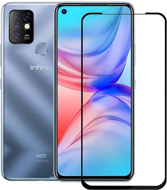 RCHJV Edge To Edge Tempered Glass for Infinix Hot 10