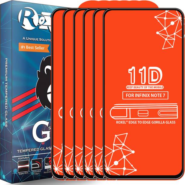 Roxel Edge To Edge Tempered Glass for Infinix Note 7