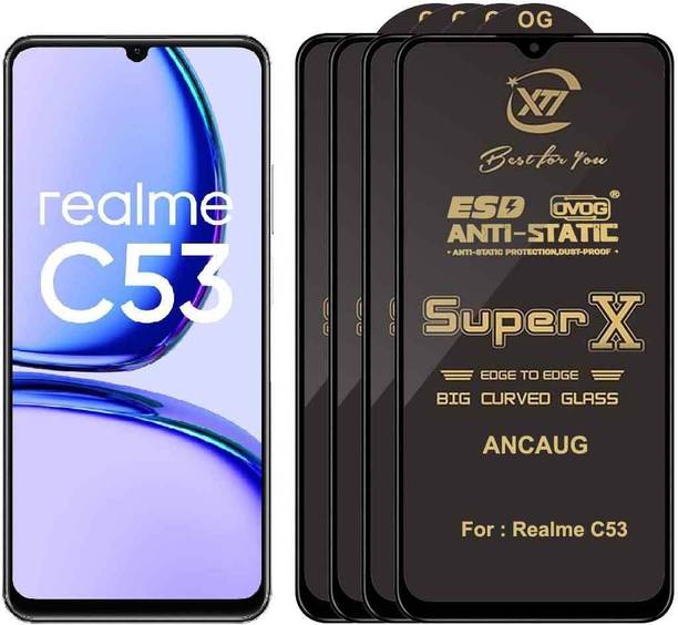 ANCAUG Edge To Edge Tempered Glass for Realme C53