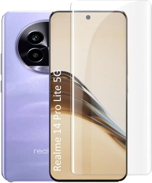 NSTAR Edge To Edge Tempered Glass for Realme 14 Pro Lite 5G, (UV)