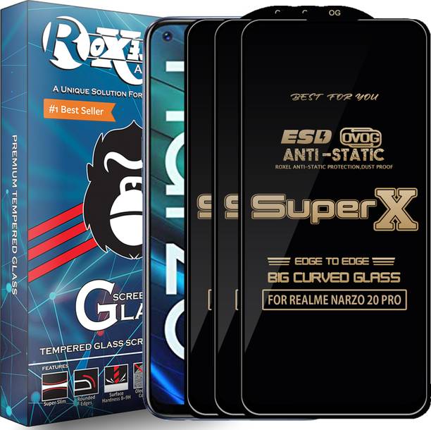 Roxel Edge To Edge Tempered Glass for REALME NARZO 20 PRO