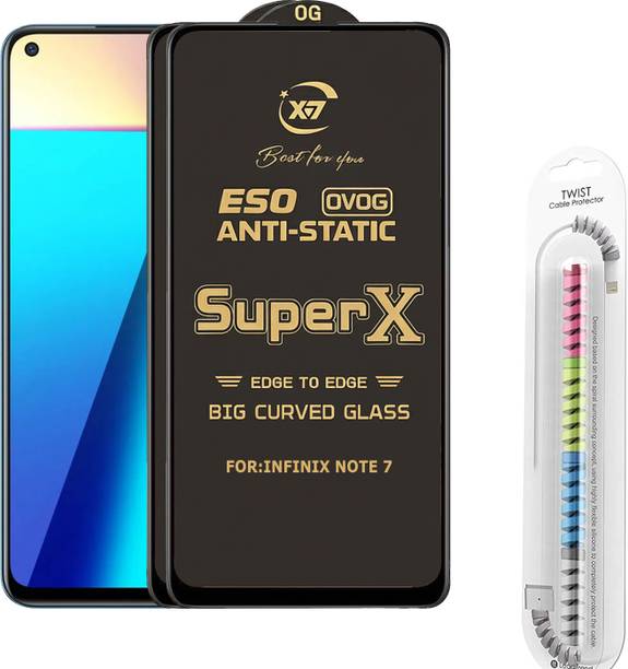 TWIGLO Edge To Edge Tempered Glass for INFINIX NOTE 7