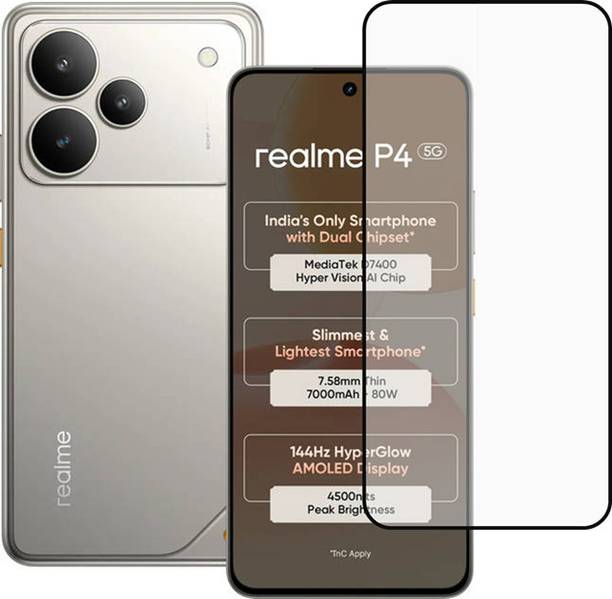 SMARTCASE Edge To Edge Tempered Glass for realme P4 5G