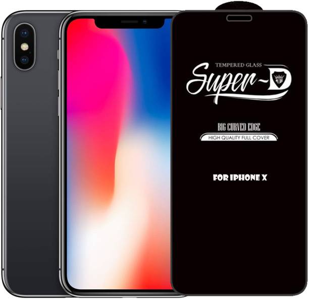 Bigil Edge To Edge Tempered Glass for Apple iPhone X, D Plus Super D Glass crystal clear