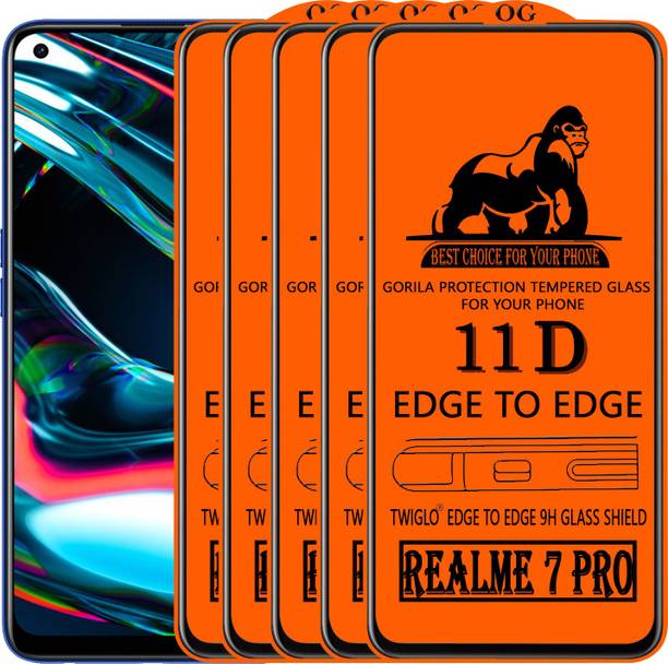 TWIGLO Edge To Edge Tempered Glass for REALME 7 PRO