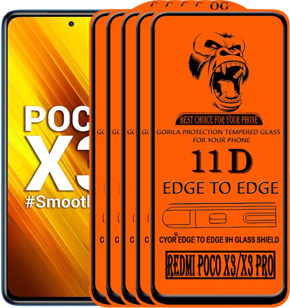 CYOR Edge To Edge Tempered Glass for REDMI POCO X3 PRO
