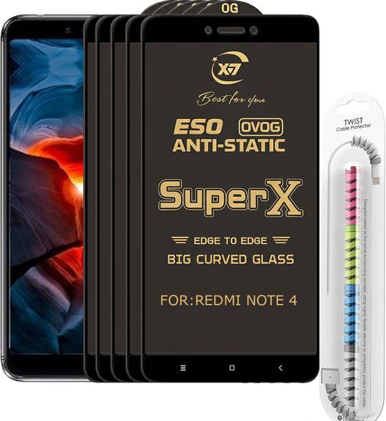 TWIGLO Edge To Edge Tempered Glass for Mi Redmi Note 4