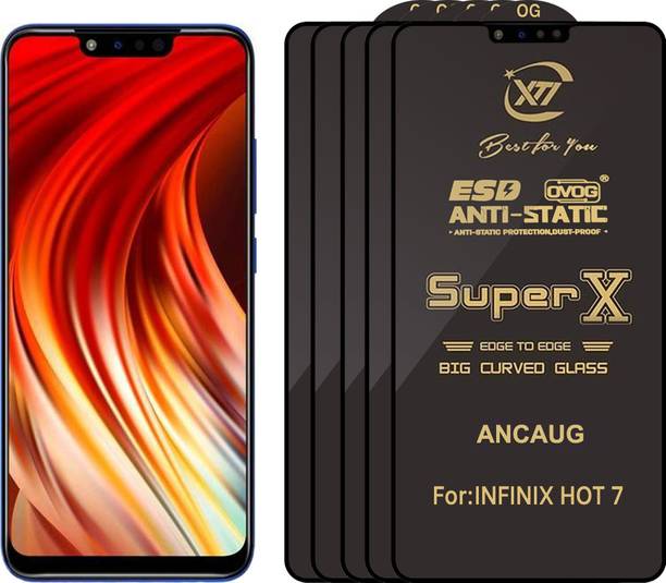 ANCAUG Edge To Edge Tempered Glass for Infinix Hot 7