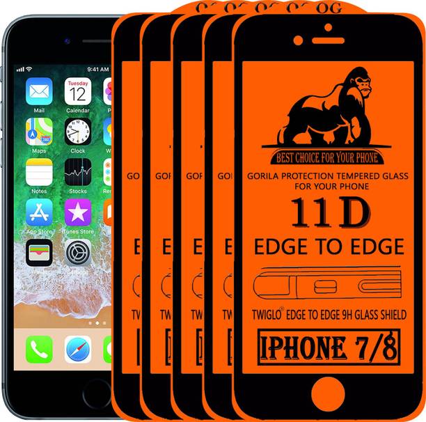 TWIGLO Edge To Edge Tempered Glass for Apple iPhone 8