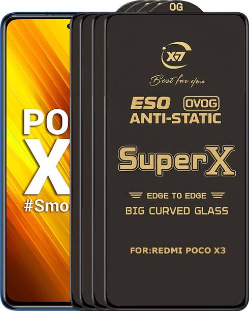 ANILUQ Edge To Edge Tempered Glass for REDMI POCO X3