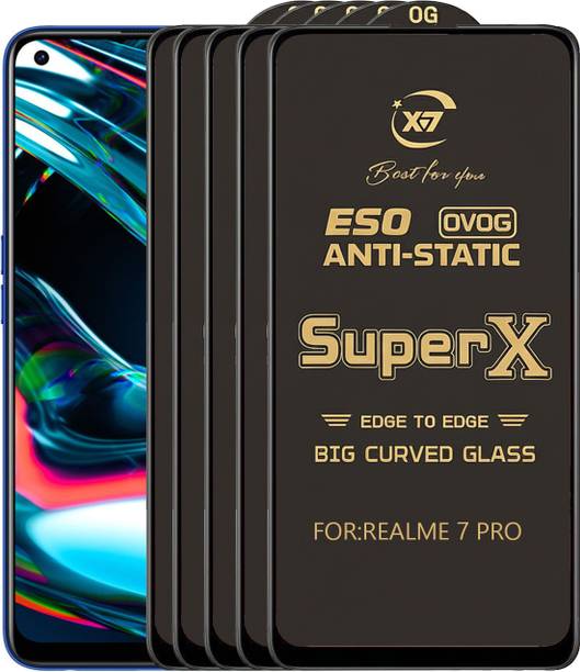 ANILUQ Edge To Edge Tempered Glass for REALME 7 PRO