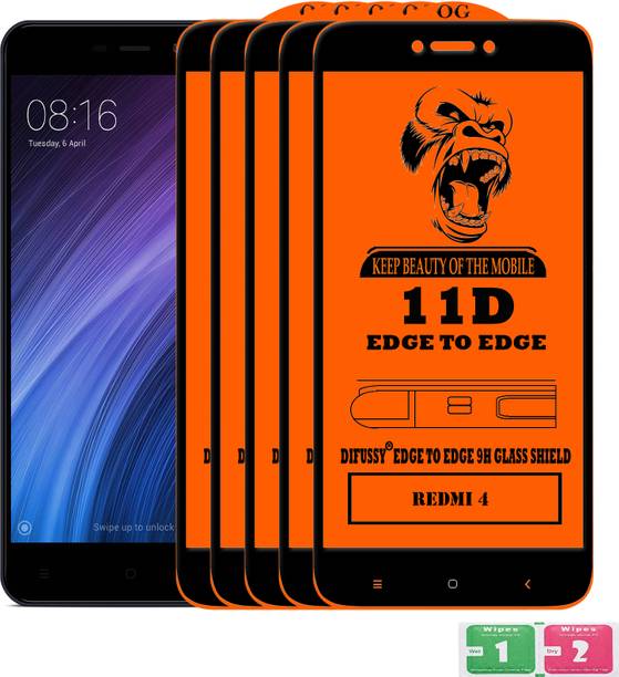 Difussy Edge To Edge Tempered Glass for Mi Redmi 4