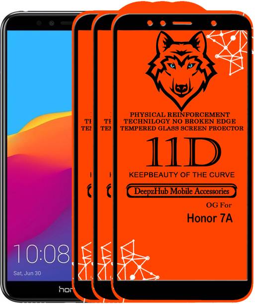 DeepzHub Edge To Edge Tempered Glass for Honor 7A