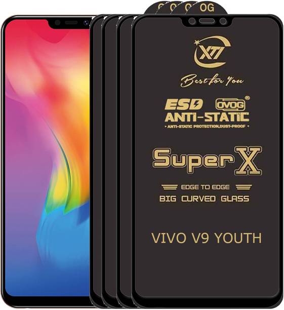 ANILUQ Edge To Edge Tempered Glass for Vivo V9 Youth