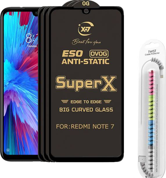 TWIGLO Edge To Edge Tempered Glass for REDMI NOTE 7
