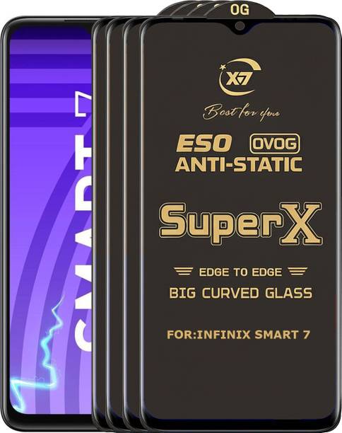 ANILUQ Edge To Edge Tempered Glass for INFINIX SMART 7