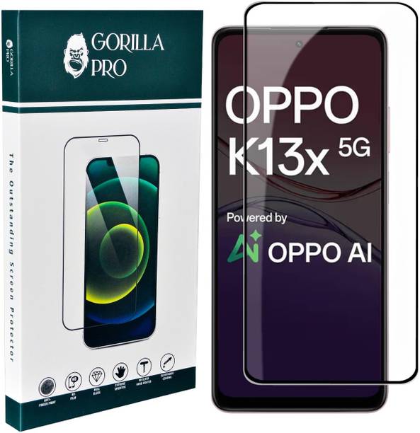 GORILLA PRO Edge To Edge Tempered Glass for OPPO K13x 5G, OPPO K13X ( Primium Quality Gorilla Glass )