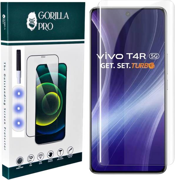 GORILLA PRO Edge To Edge Tempered Glass for Vivo T4R 5G, Vivo T4R