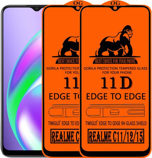 TWIGLO Edge To Edge Tempered Glass for REALME C12