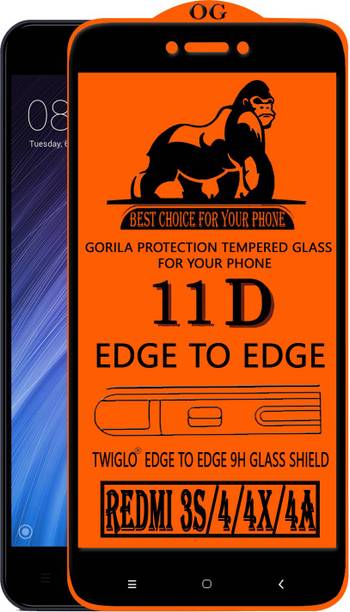 TWIGLO Edge To Edge Tempered Glass for Mi Redmi 4