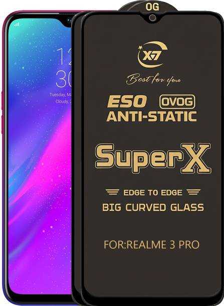 ANILUQ Edge To Edge Tempered Glass for REALME 3 PRO