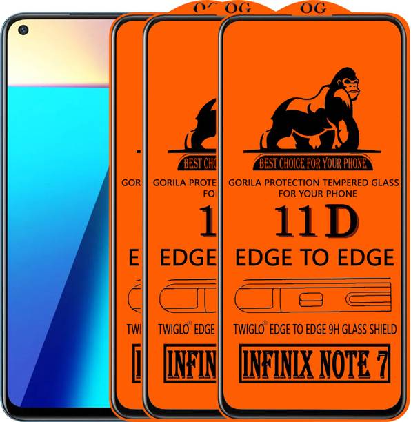 TWIGLO Edge To Edge Tempered Glass for INFINIX NOTE 7