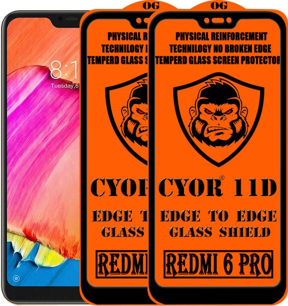 CYOR Edge To Edge Tempered Glass for Mi Redmi 6 pro