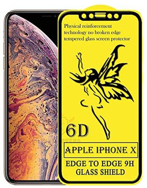 kursa hub Edge To Edge Tempered Glass for Apple iPhone X