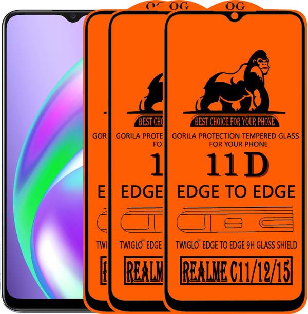 TWIGLO Edge To Edge Tempered Glass for REALME C11